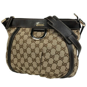 Gucci GG shoulder bag Abbey canvas brown